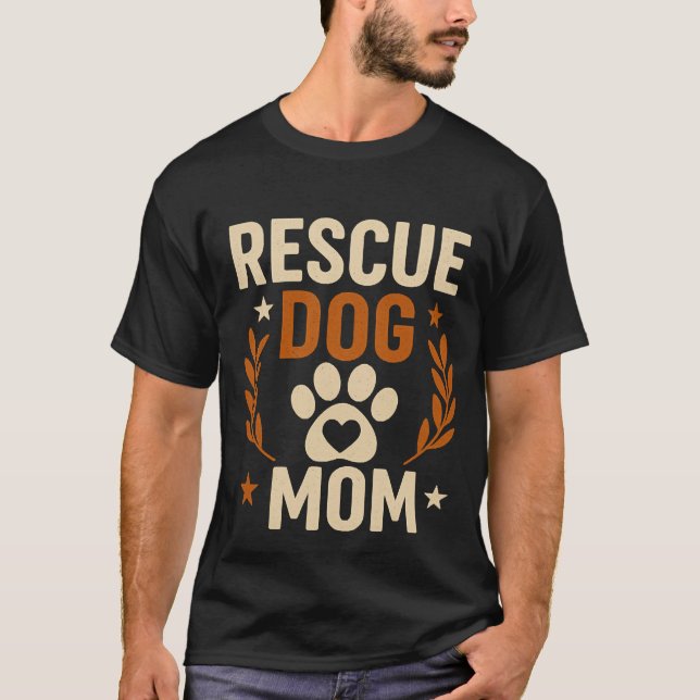 Retterhund-Mama T-Shirt (Vorderseite)