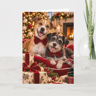 Retterhunde-Weihnachtskarte Karte