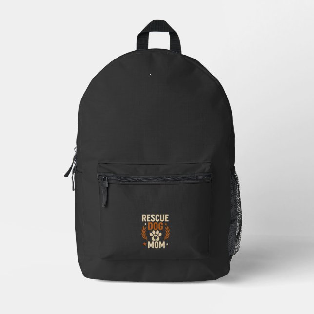Retterhundemutter Bedruckter Rucksack (Vorderseite)