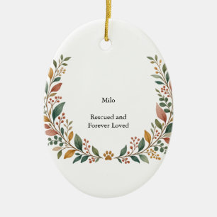 Retterliebe Botanische Keramik Oval Ornament