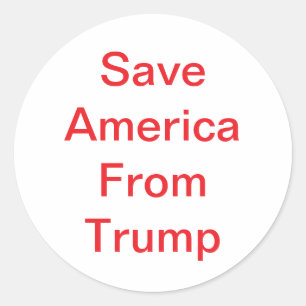 Rettet Amerika vor Trump Hankamer Artjunkhaus Frie Runder Aufkleber