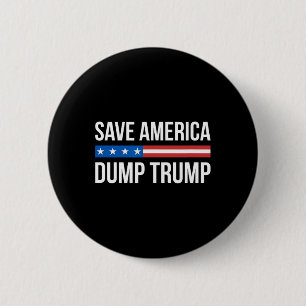 Rettet Amerika - Weg mit Trump - Button