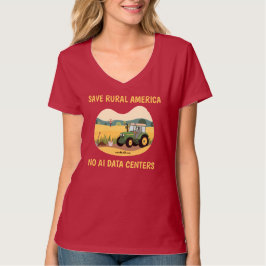 RETTET DAS LÄNDLICHE AMERIKA - KEINE KI-DATENZENTR T-Shirt