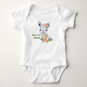 Rettet Das Nashorn Baby Strampler