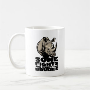 Rettet-das-Nashorn-Widerstandsfähigkeit-Kampf-Desi Kaffeetasse