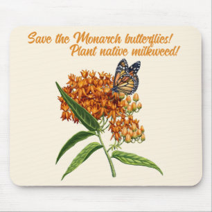 Rettet den Monarchfalter Mousepad