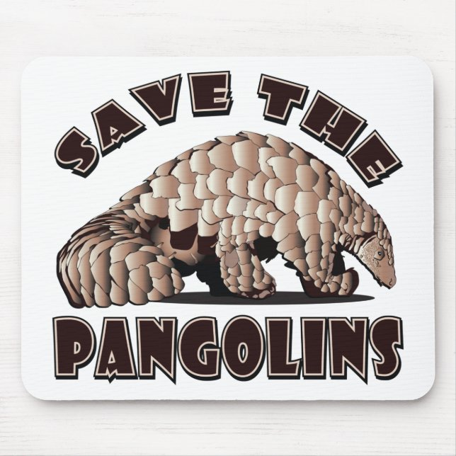 Rettet-den-Pangolin Mousepad (Vorne)
