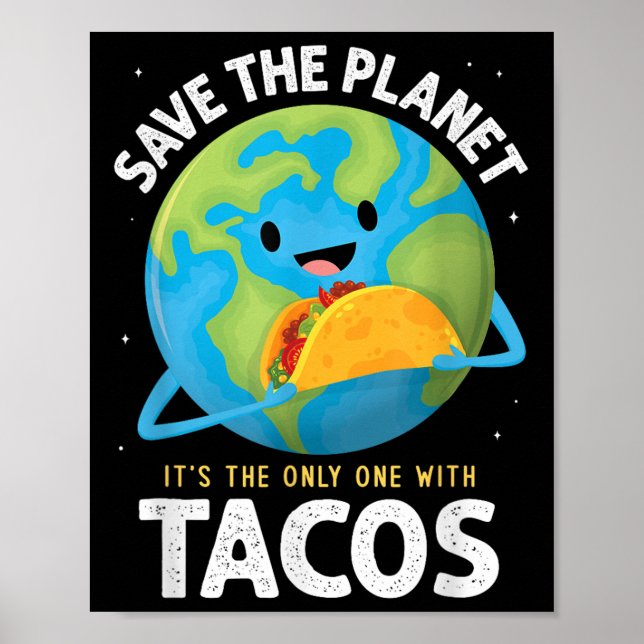 Rettet den Planeten als einzigen mit der Erde von  Poster (Vorne)