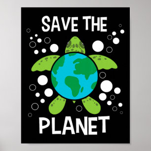 Rettet den Planeten - Umweltschutz Erde D Poster