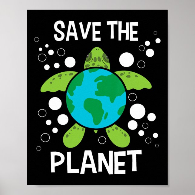 Rettet den Planeten - Umweltschutz Erde D Poster (Vorne)