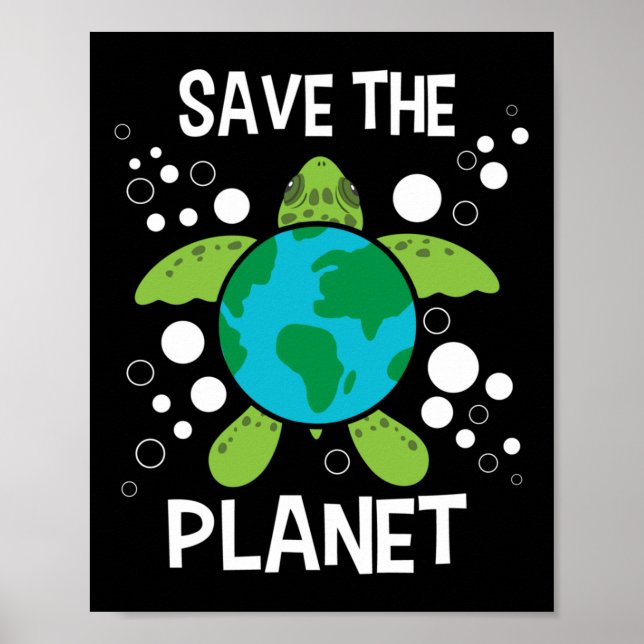 Rettet den Planeten - Umweltschutz Erde D Poster (Vorne)