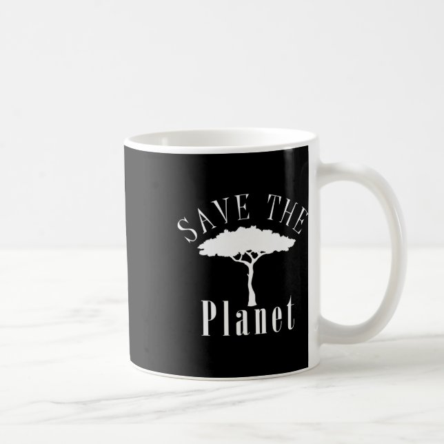 Rettet den Planeten-Umweltschutz-Tag Kaffeetasse (Rechts)