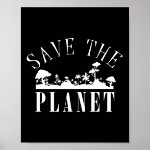 Rettet den Planeten-Umweltschutz-Tag Poster