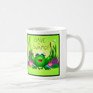 Rettet den Sumpf Beulah the Frog Wetland Art Tasse