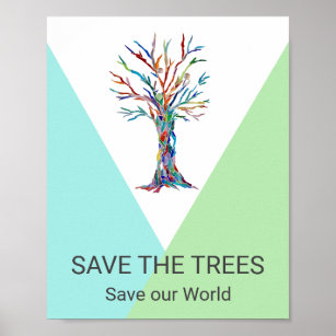 Rettet die Bäume Poster