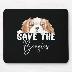 Rettet die Beagles und Tiere für Männer Frauen  Mousepad