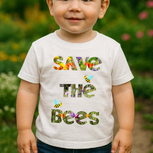 Rettet die Bienen (englisch) Baby T-shirt
