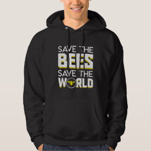 Rettet die Bienen Rettet die Welt Umweltimker Hoodie