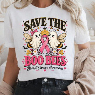 Rettet die Boo-Bienen Brustkrebsbewusstsein T-Shirt