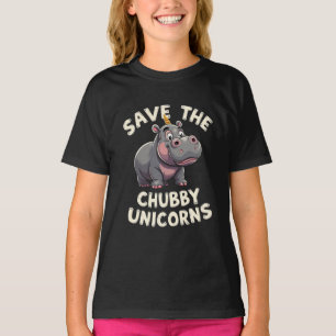 Rettet die dicken Einhörner Nashorn-Tierrechte T-Shirt