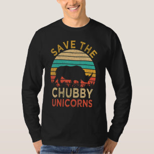 Rettet die dicken Einhörner Vintage Nashorn Tier T-Shirt