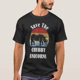 Rettet die dicken Einhörner Vintage Rhino-Tier Rig T-Shirt