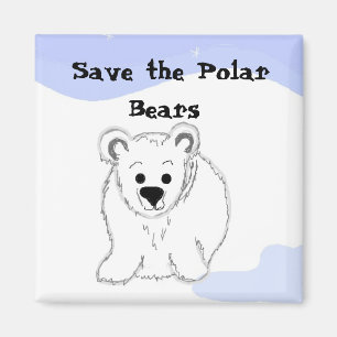 Rettet die Eisbären Magnet