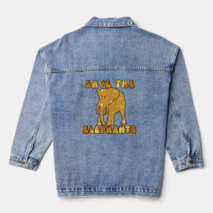 RETTET DIE ELEFANTEN JEANSJACKE