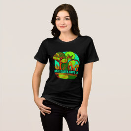 Rettet die Erde, rettet uns Elefant-Erde-Tag T-Shi Tri-Blend Shirt
