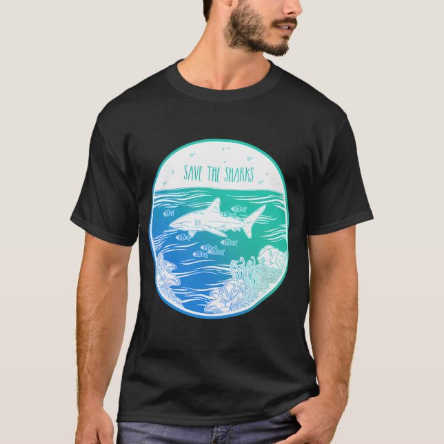 Rettet die Haie! T-Shirt (Vorderseite)