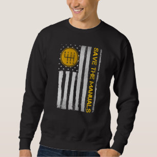 Rettet die Handbücher 6-Gang-Schaltgetriebe Drei Sweatshirt