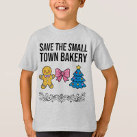"Rettet die kleine Bäckerei im Dorf"-Shirt | Warme
