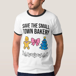 "Rettet die kleine Bäckerei im Dorf"-Shirt | Warme T-Shirt