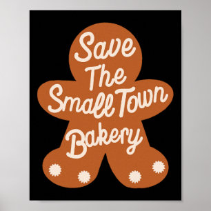 Rettet die kleine Weihnachtsstadt Kery Lebkuchen W Poster