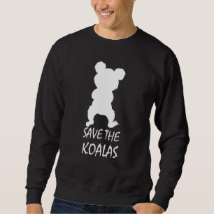 Rettet die Koalas Retro Koala Süßer Koala Bär Sweatshirt