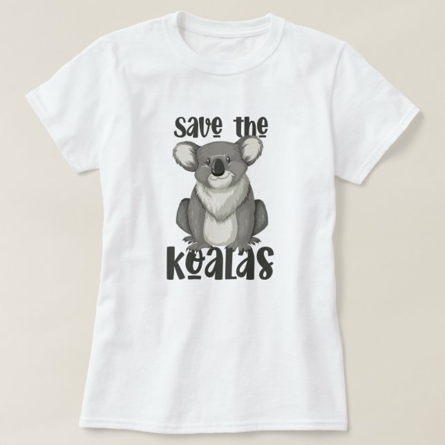 Rettet die Koalas T-Shirt (Design vorne)