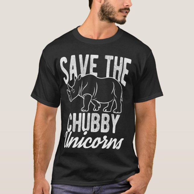 Rettet die molligen Einhörner T-Shirt (Vorderseite)