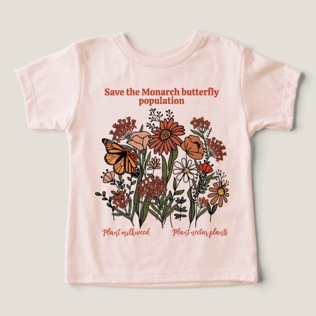 Rettet die Monarch-Schmetterlingspopulation (Design Vorderseite)