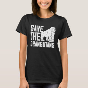 Rettet die Orang-Utans Baby-Affen-Insel T-Shirt