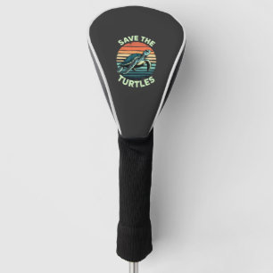 Rettet die Schildkröten Tier Schildkröte Haustierl Golf Headcover