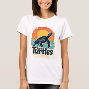 Rettet die Schildkröten Tierschutz Meeresschildkrö T-Shirt