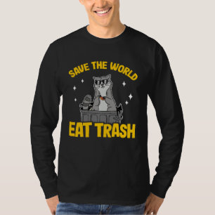 Rettet die Welt, esst Müll, Müll-Panda-Waschbär 7 T-Shirt