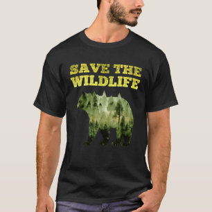 Rettet die Wildtiere gefährdete Tiere und Pflanzen T-Shirt