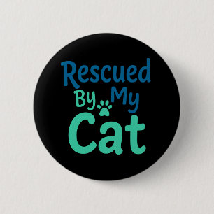 Rettet durch meine Katze Button