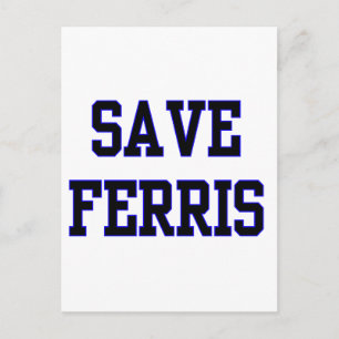 Rettet Ferris Postkarte