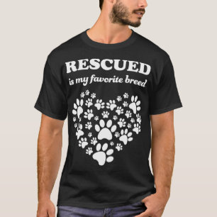 Rettet meine Lieblingsrasse Niedliche Rescue Hunde T-Shirt