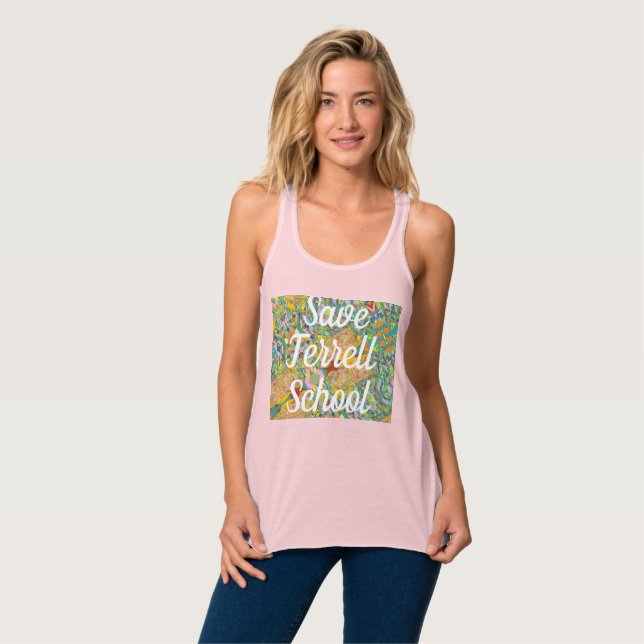Rettet Terrell-Schule Kunstvolle Gestaltung Tank Top (Vorderseite Vollansicht)