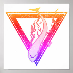 Rettet unsere Haie SOS Sommerdreieck Poster