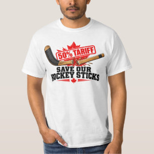Rettet unsere Hockeyschläger Kanada 50% Zoll kaput T-Shirt