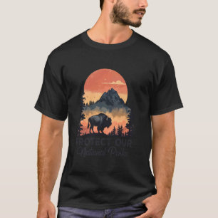 Rettet unsere Nationalparks Resist Service Bison B T-Shirt